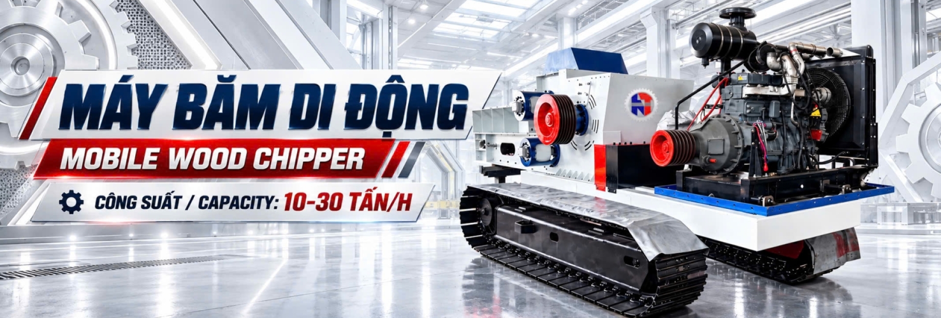 Máy băm gỗ di động Ngọc Thành