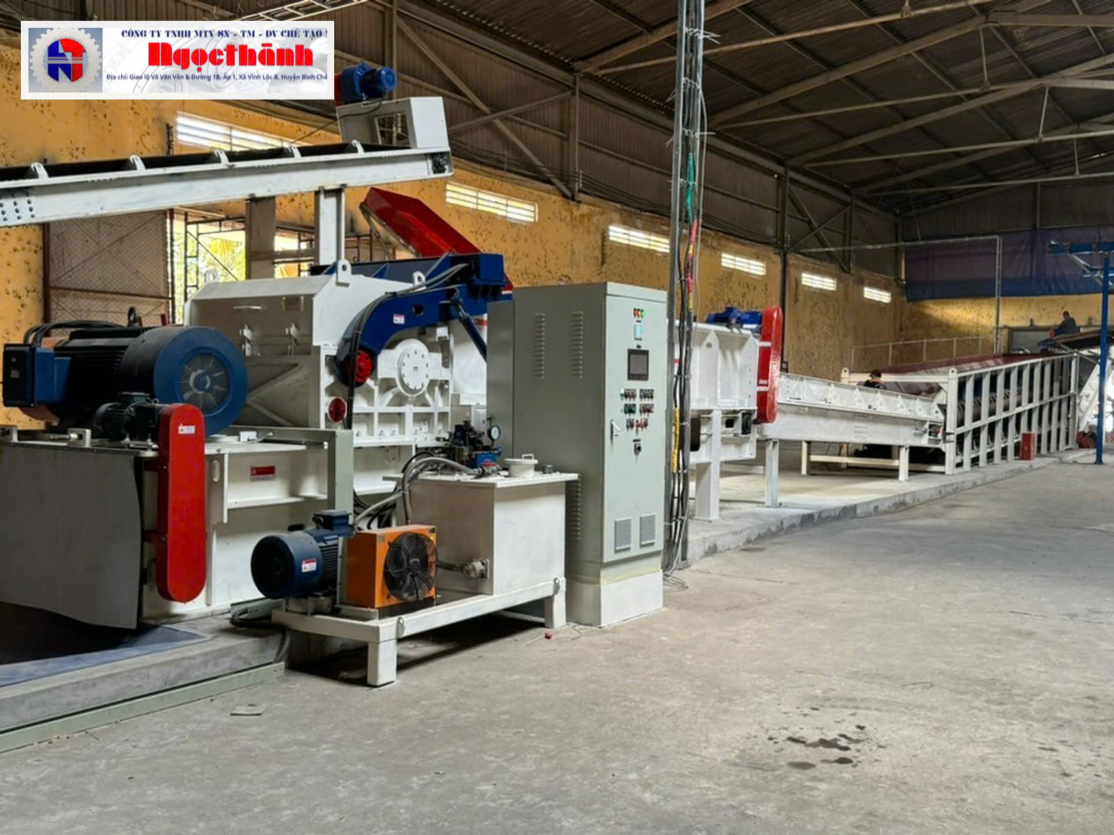  Máy băm gỗ dạng băm trống Ngọc Thành