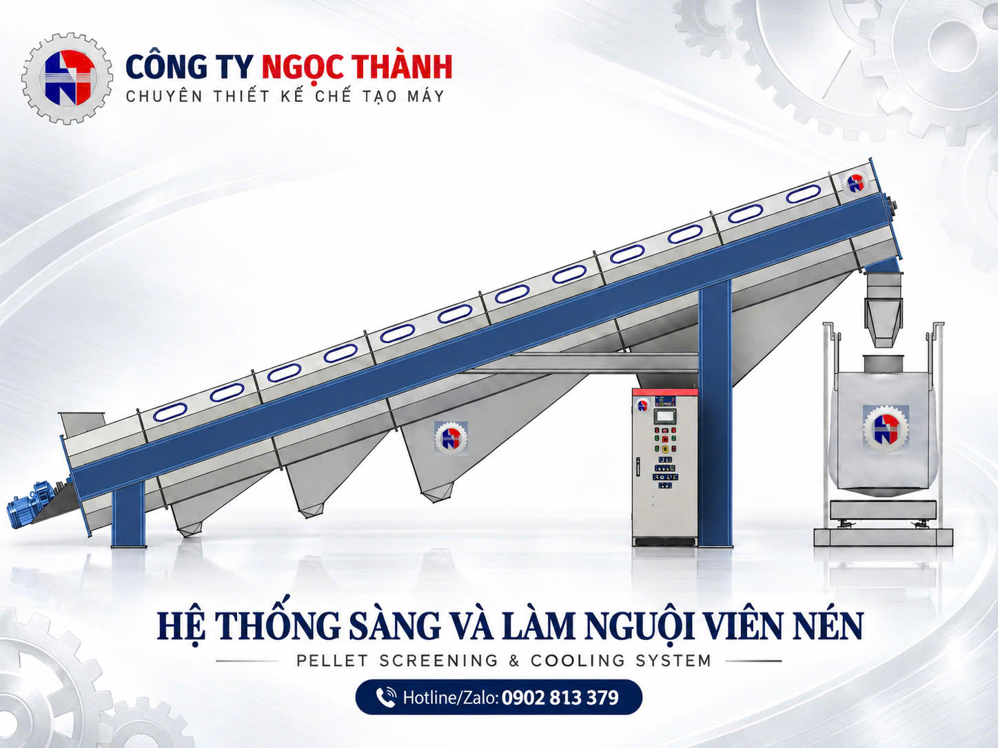 Máy sàng làm nguội viên nén Ngọc Thành 