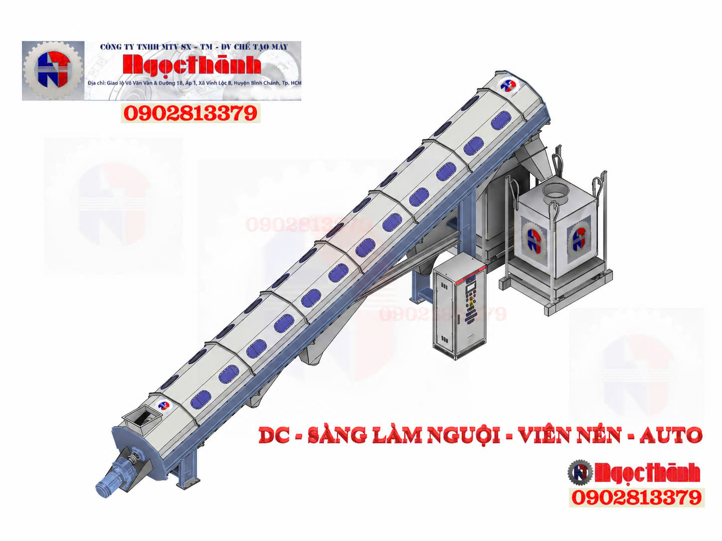 Máy sàng làm nguội viên nén Ngọc Thành 