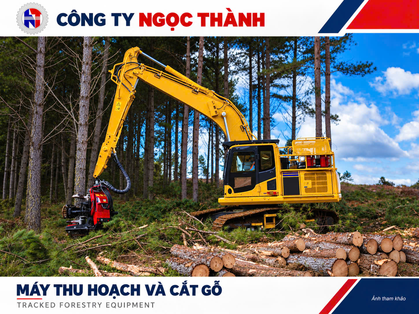 Đầu kẹp cắt cây gắn xe cuốc Ngọc Thành